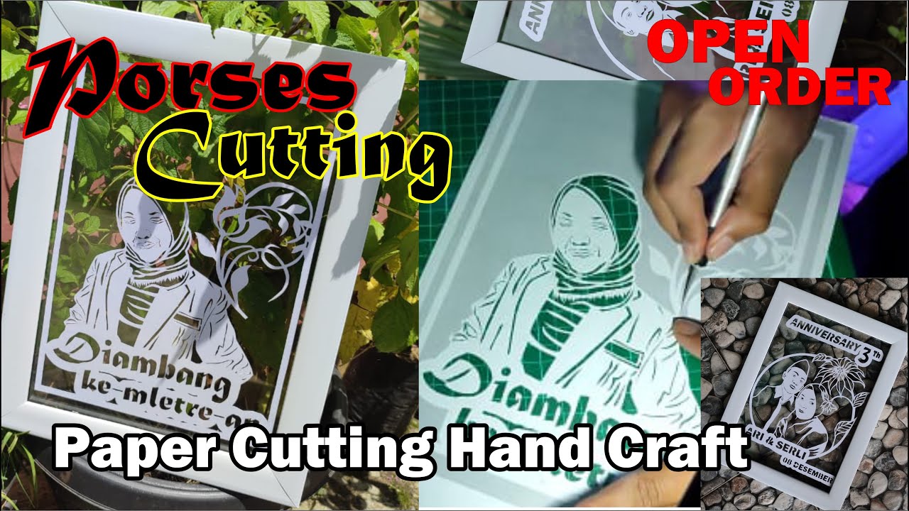 Cara Cutting Kertas Dengan PenCutter | Proses Cutting Manual Untuk Paper Cutting