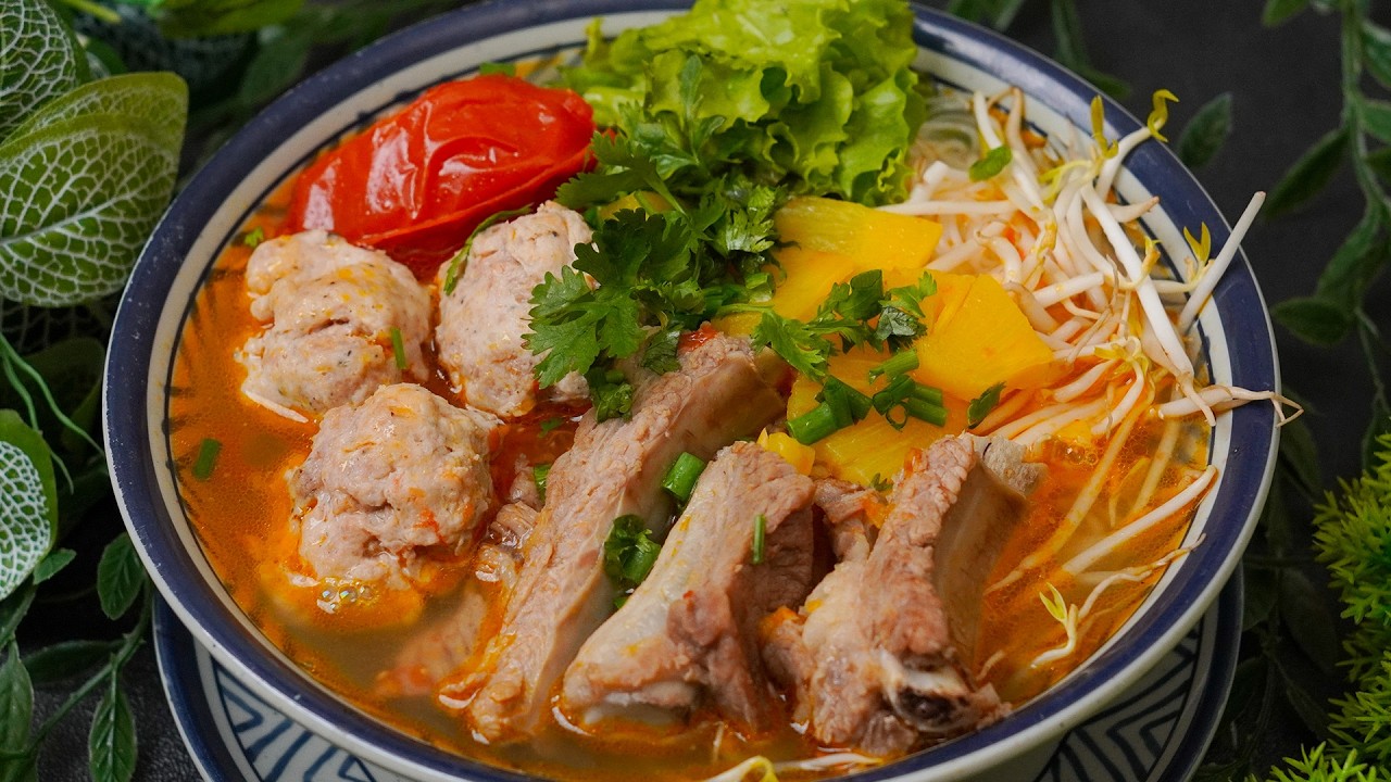 Tổng Hợp Những Món Ngon Từ Sườn – Bún Mọc Sườn Chua, Sườn Rim Sả Ớt Đậm Đà Khó Cưỡng | Bếp Nhà Giang