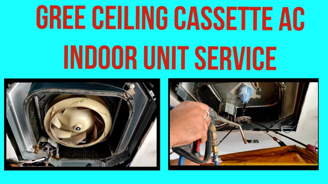Gree Cassette Air conditioning Indoor Unit service #gree #indoorservice #airconditioning