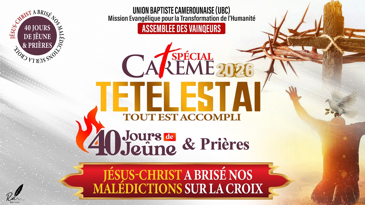 40 Jours(J13) de Prière et de Jeûne, : A LA CROIX , CHRIST NOUS A AGORAZO