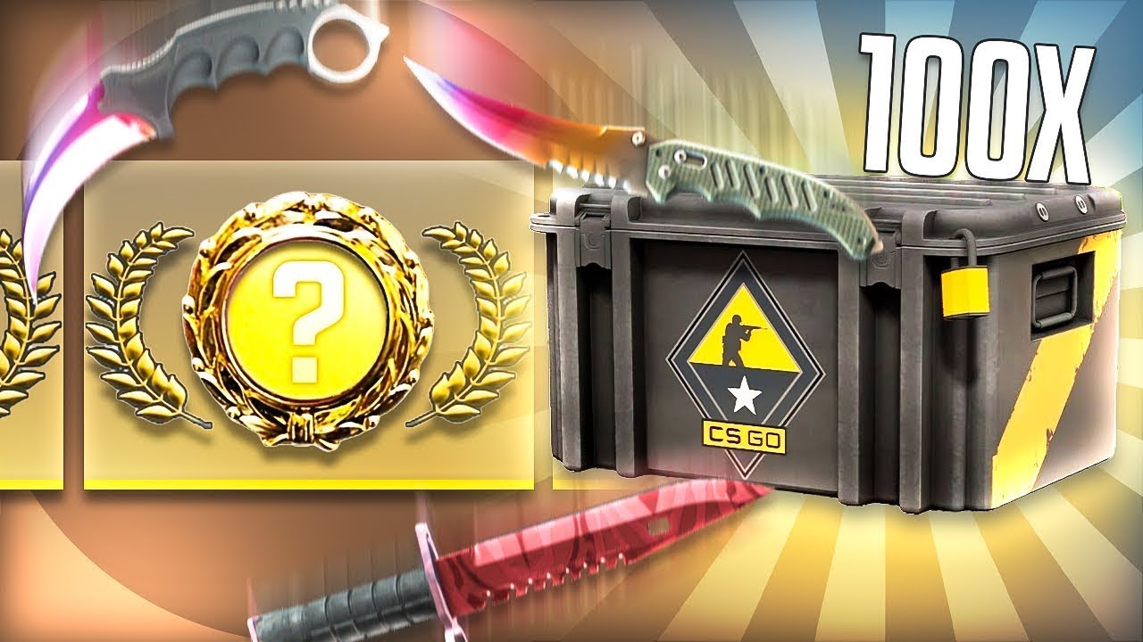 I OPENED 100X CSGO WEAPON CASES and UNBOXED..