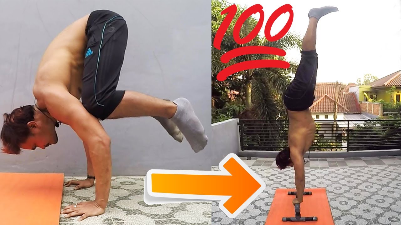 Latihan&Tips Efektif Bisa HANDSTAND HOLD Pemula, Cara Tutorial Drills Progressions PMB