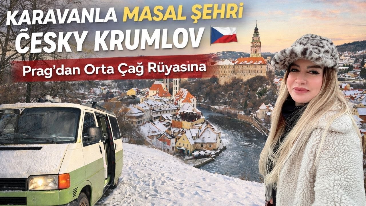 Karavanla Masal Şehri Cesky Krumlov 🇨🇿 | Prag’dan Orta Çağ Rüyasına