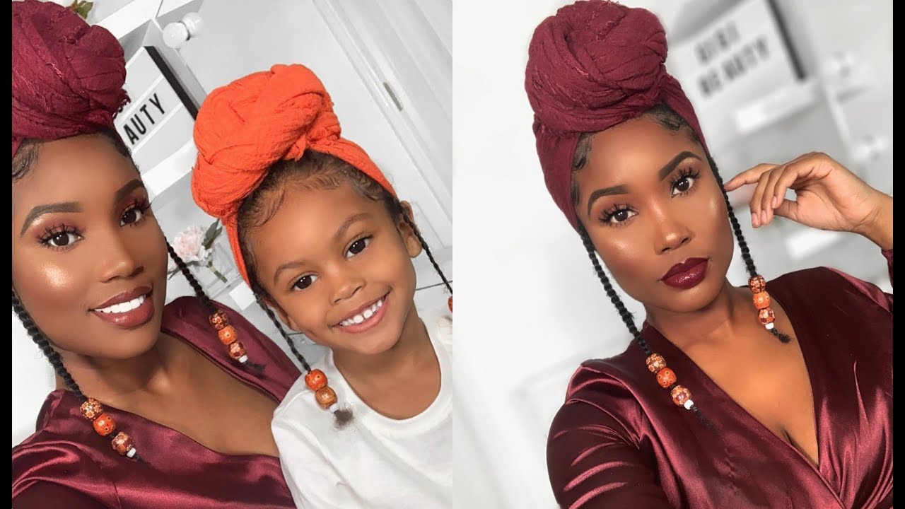 MOMMY DAUGHTER QUICK AND EASY PROTECTIVE STYLE - ft AMELIA lols...