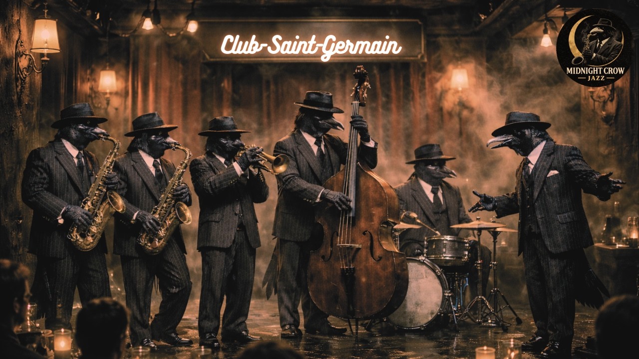 The MIDNIGHT CROW JAZZ Sets the Rhythm at Club Saint-Germain — Jazz Music for Work & Focus