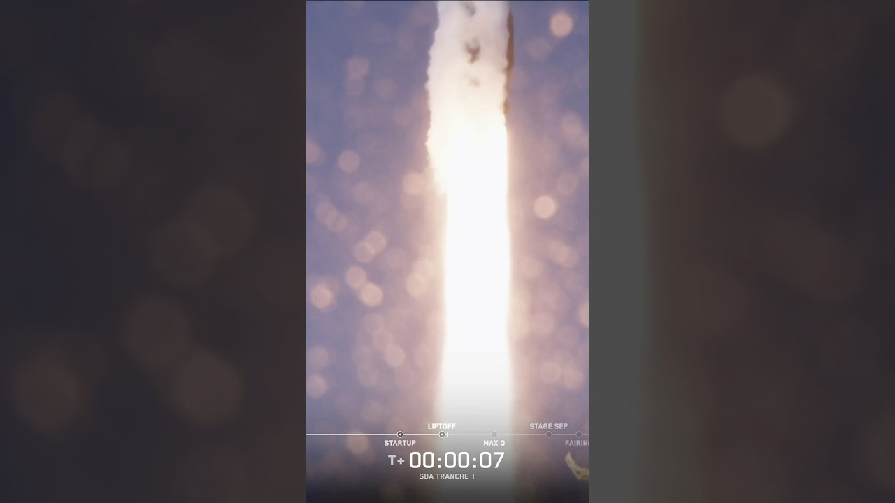 START! SpaceX wystrzeliwuje na orbitę satelity transportowe warstwy C SDA Tranche 1!