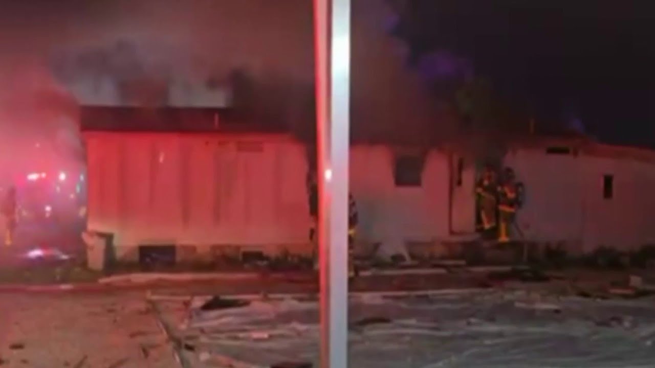 Trailer catches fire at mobile home park at center of controversy