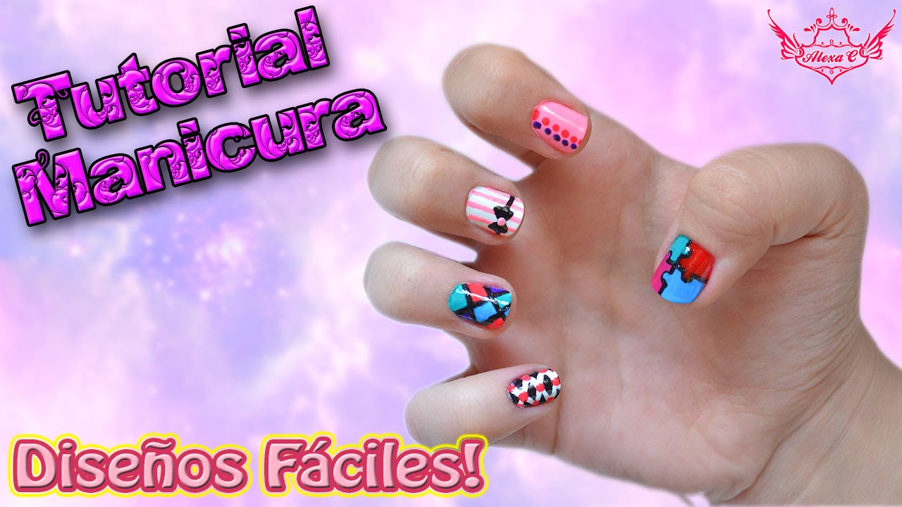 ♥ Tutorial MANICURA: Diseños Fáciles! ♥