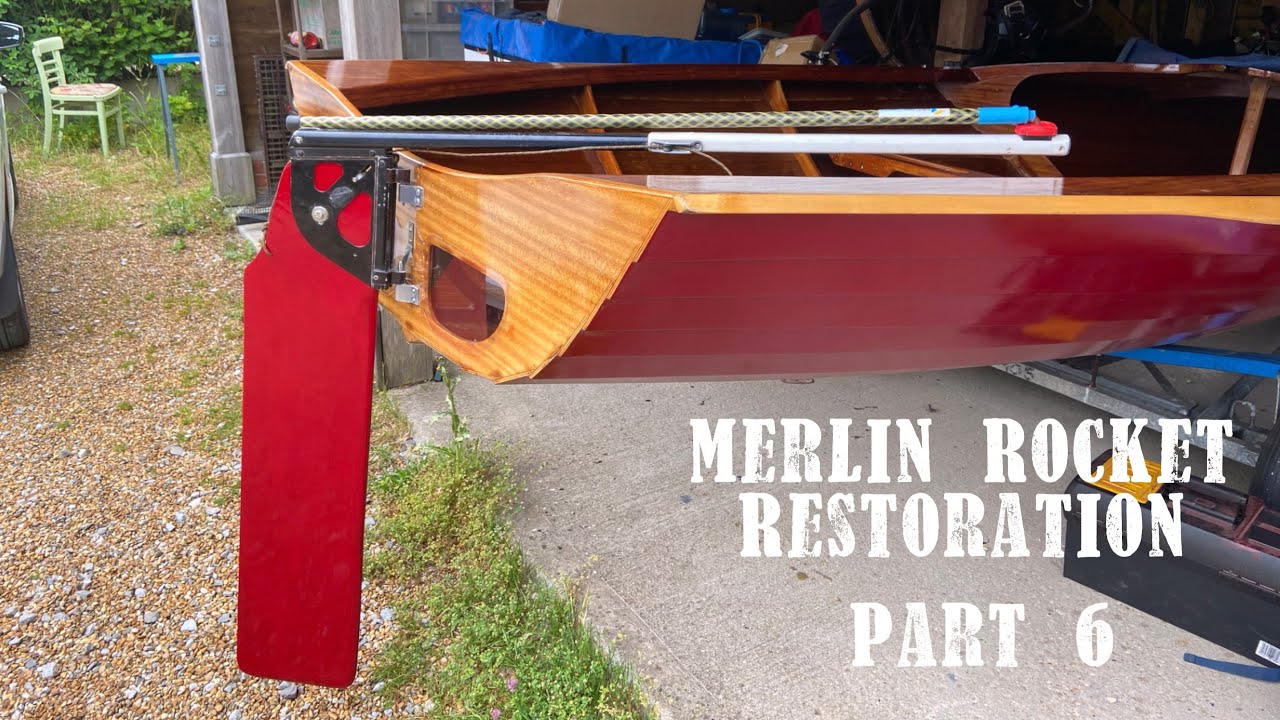Restoring a 1986 Merlin Rocket Dinghy | Part 6 | Foils, Transom Flaps & Varnish Reveal!