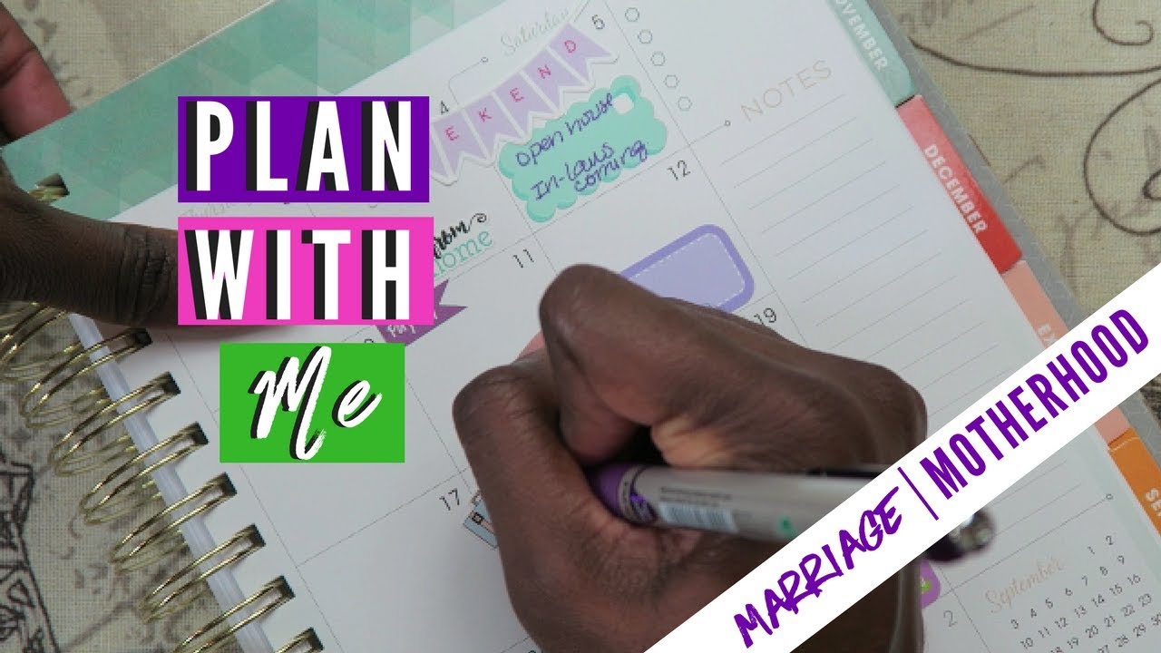INKWELL PRESS PLANNER | Plan with me | Functional Monthly Spread | Marriage & Motherhood