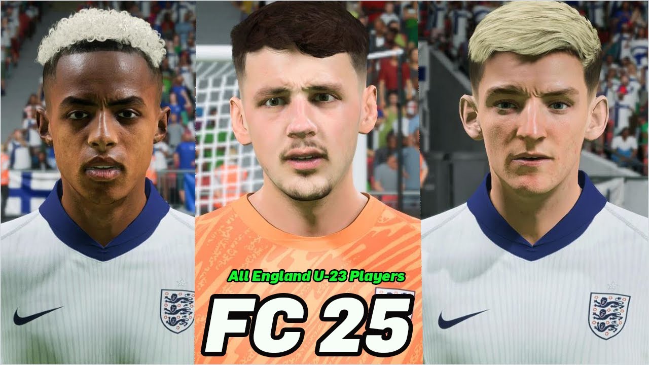 FC 25 | All England U-23 Players With Real Faces