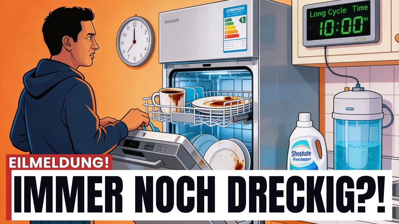 Warum neue Geschirrspüler schlechter reinigen als ältere Modelle
