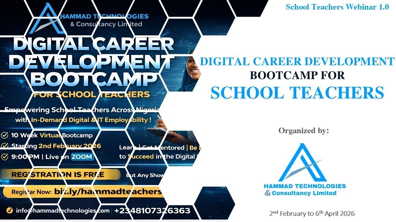 Week 2 | Nationwide Career Development Bootcamp for School Teachers