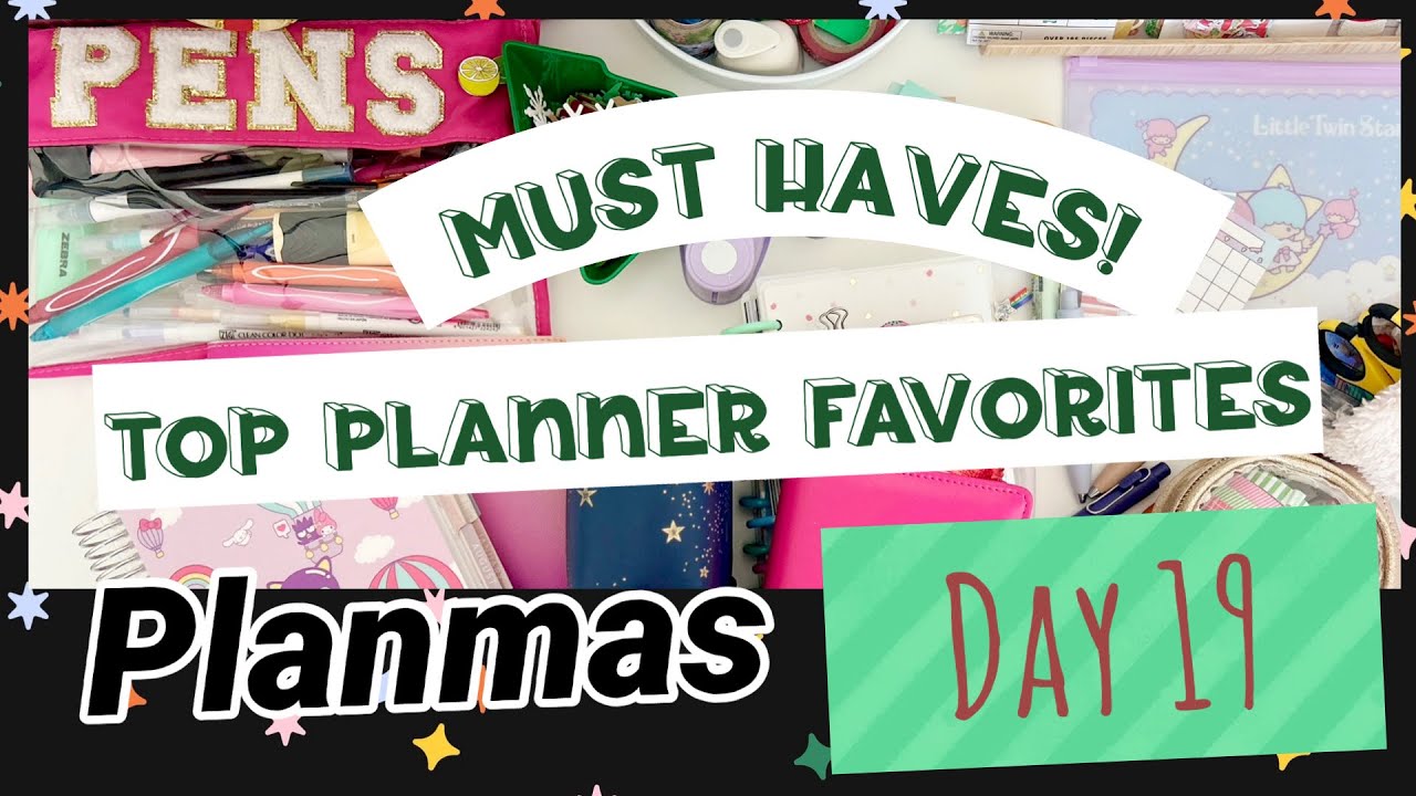 PLANMAS, День 19 | Любимые вещи для планирования | Главные необходимые вещи для планирования, обя...
