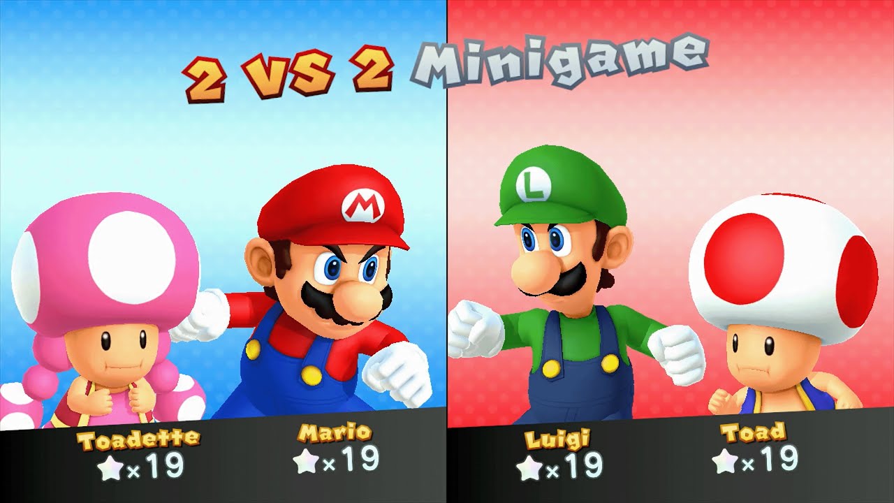 Mario Party 10 - Mario vs Luigi vs Toad vs Toadette - Airship Central