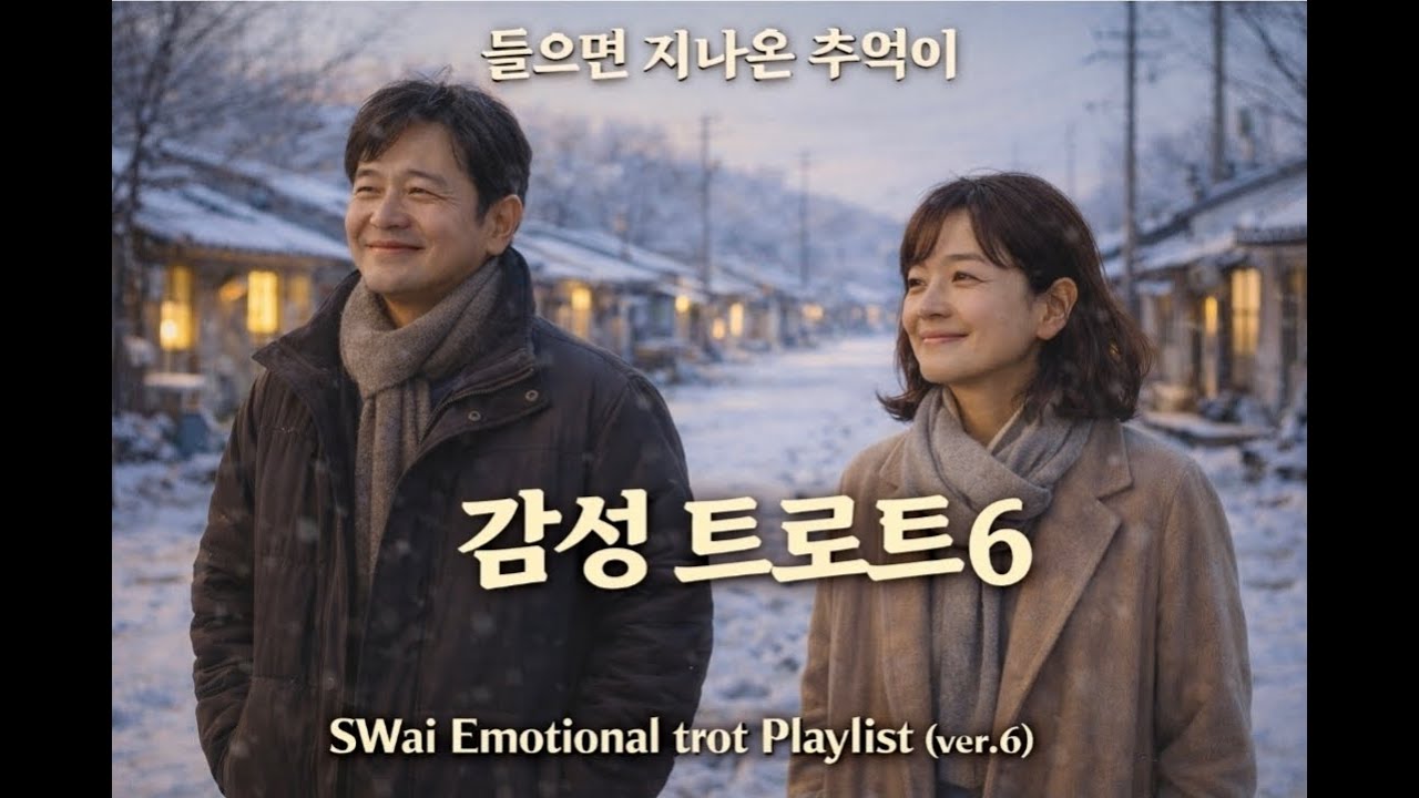 [playlist]❄️ 들으면 지나온 추억이 떠오르는 감성 트로트 모음 |  정과 따뜻함이 남은 노래 | SWai Emotional trot Playlist (ver.6)