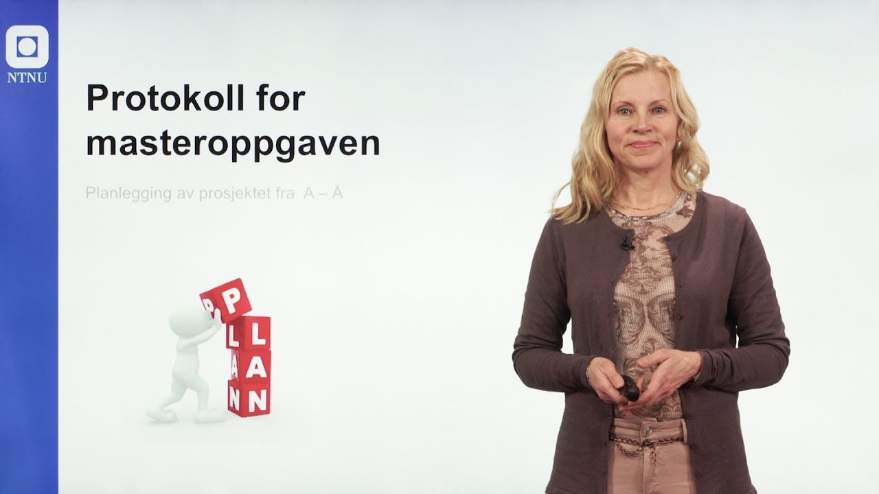 Protokoll for masteroppgaven