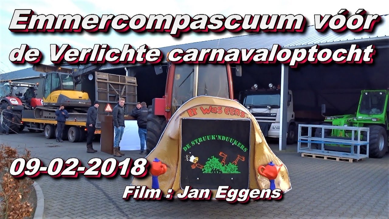Emmercompascuum vóór de Verlichte Carnaval optocht 09 02 2018