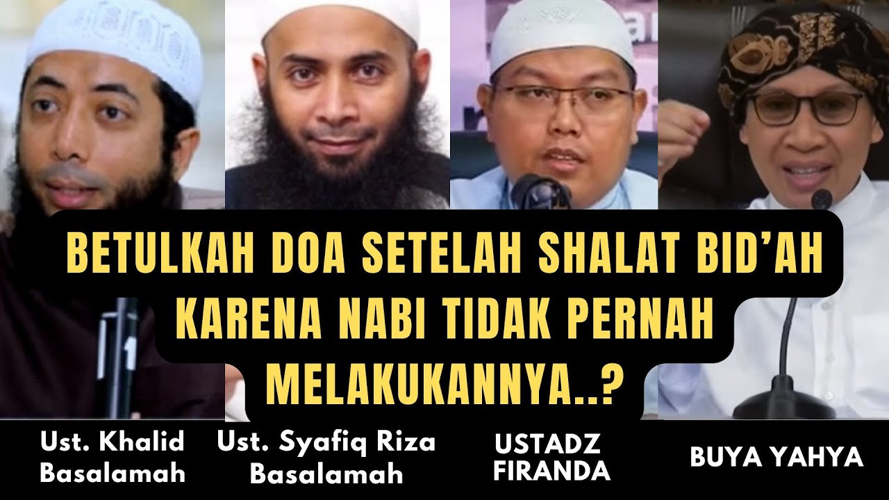 Berdoa Setelah Shalat Wajib, Bid'ah?!