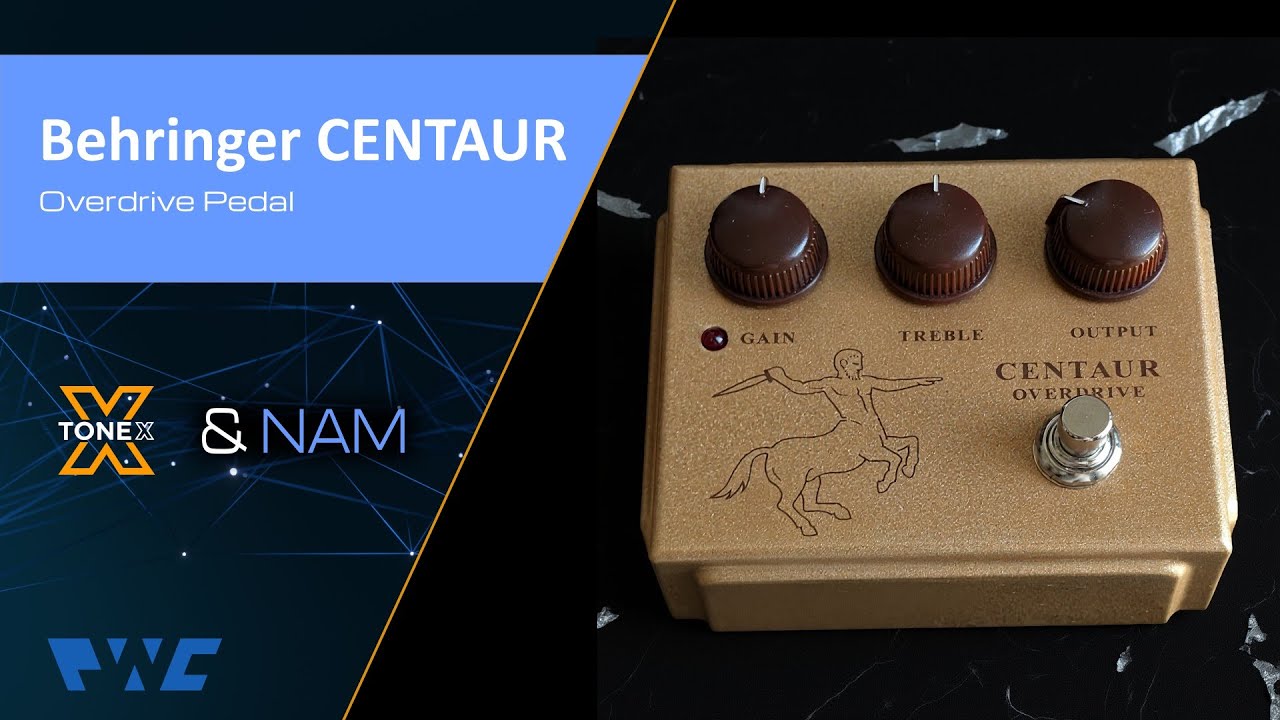 Behringer Centaur Overdrive:  Demo & TONEX / NAM models