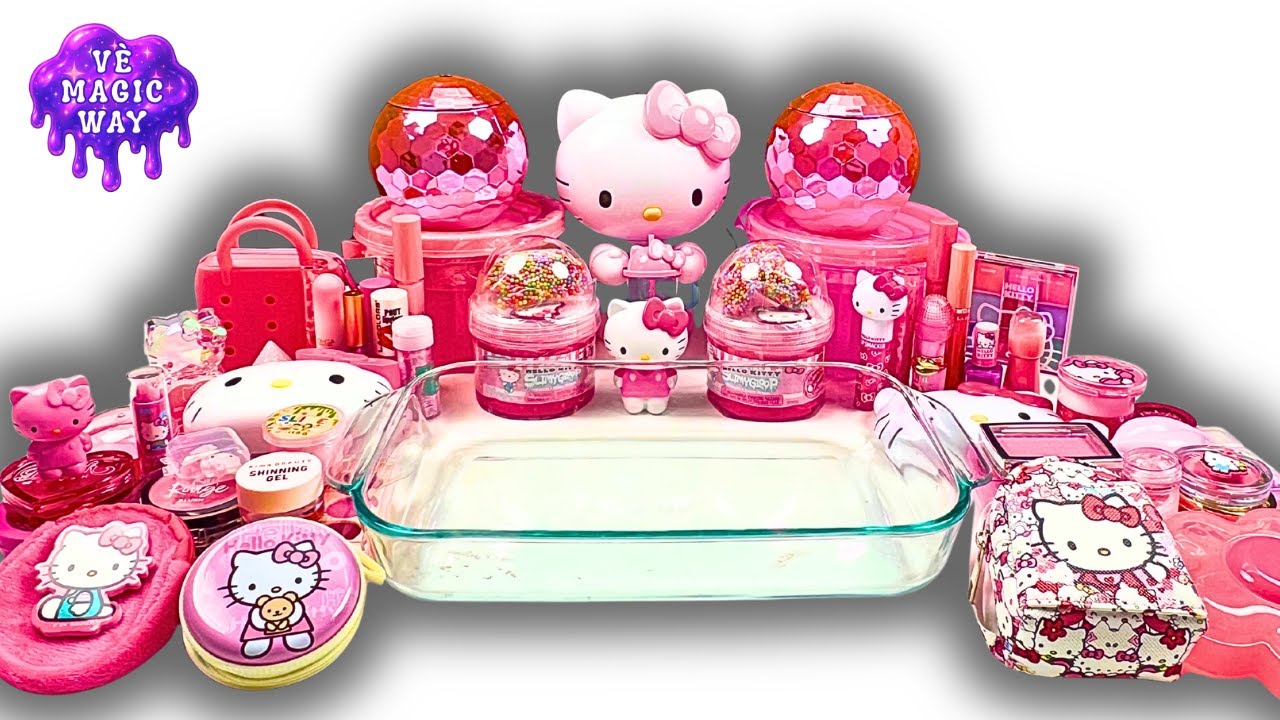 Satisfying Hello Kitty ASMR Slime!