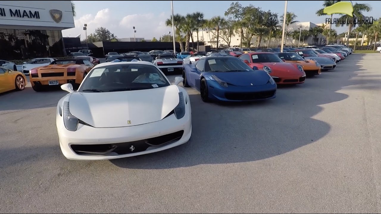 Esportivos em Miami  - Falando de Carro nos Estados Unidos