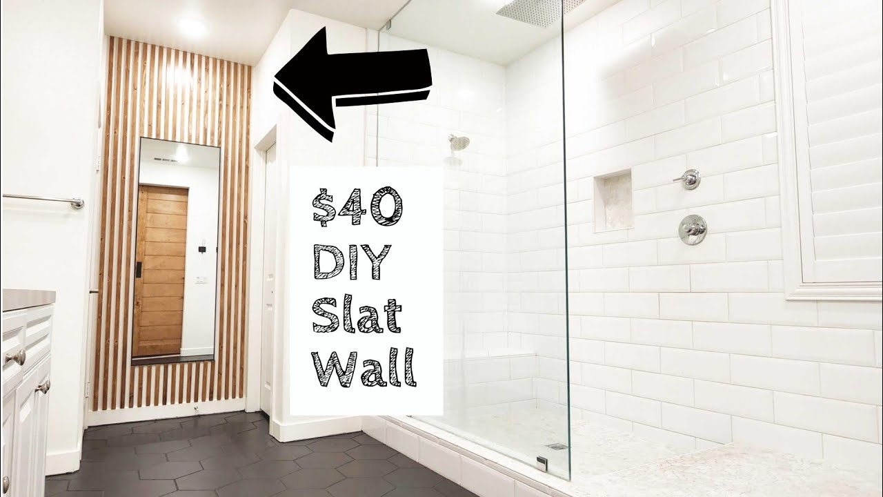 DIY How To Make a Slat Wall | Accent Wall