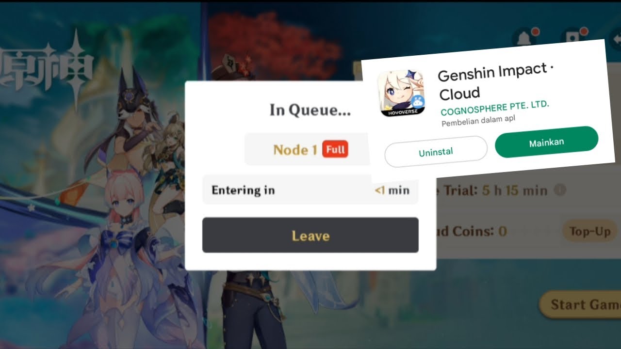 test playing genshin on Genshin Impact &bull; Cloud