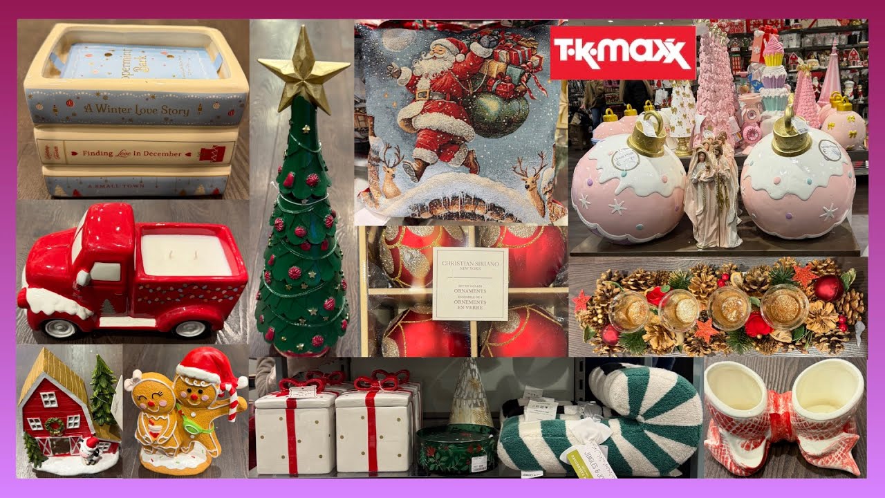 Рождественские украшения TK MAXX 2025