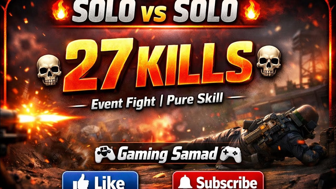 🔥 SOLO vs SOLO 🔥Center 💀 27 KILLS 💀
