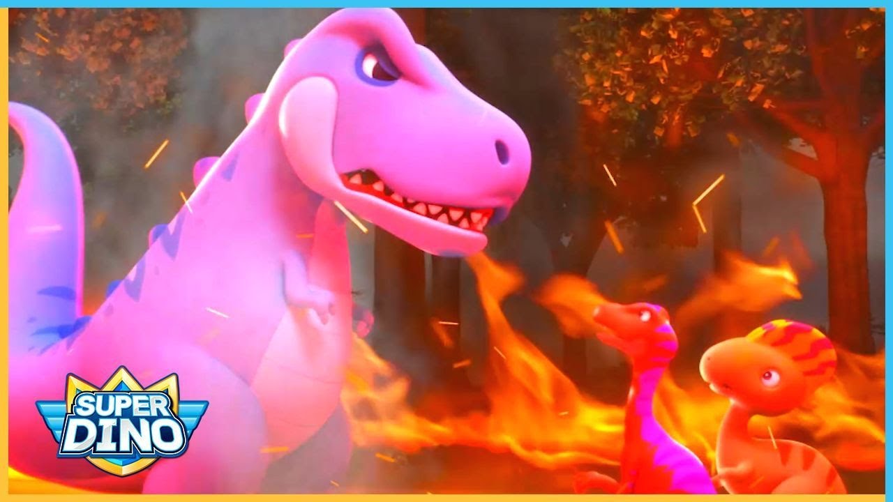 A Huge Fire 🔥 | Superdino | Dinosaurs for kids 🦖🦕