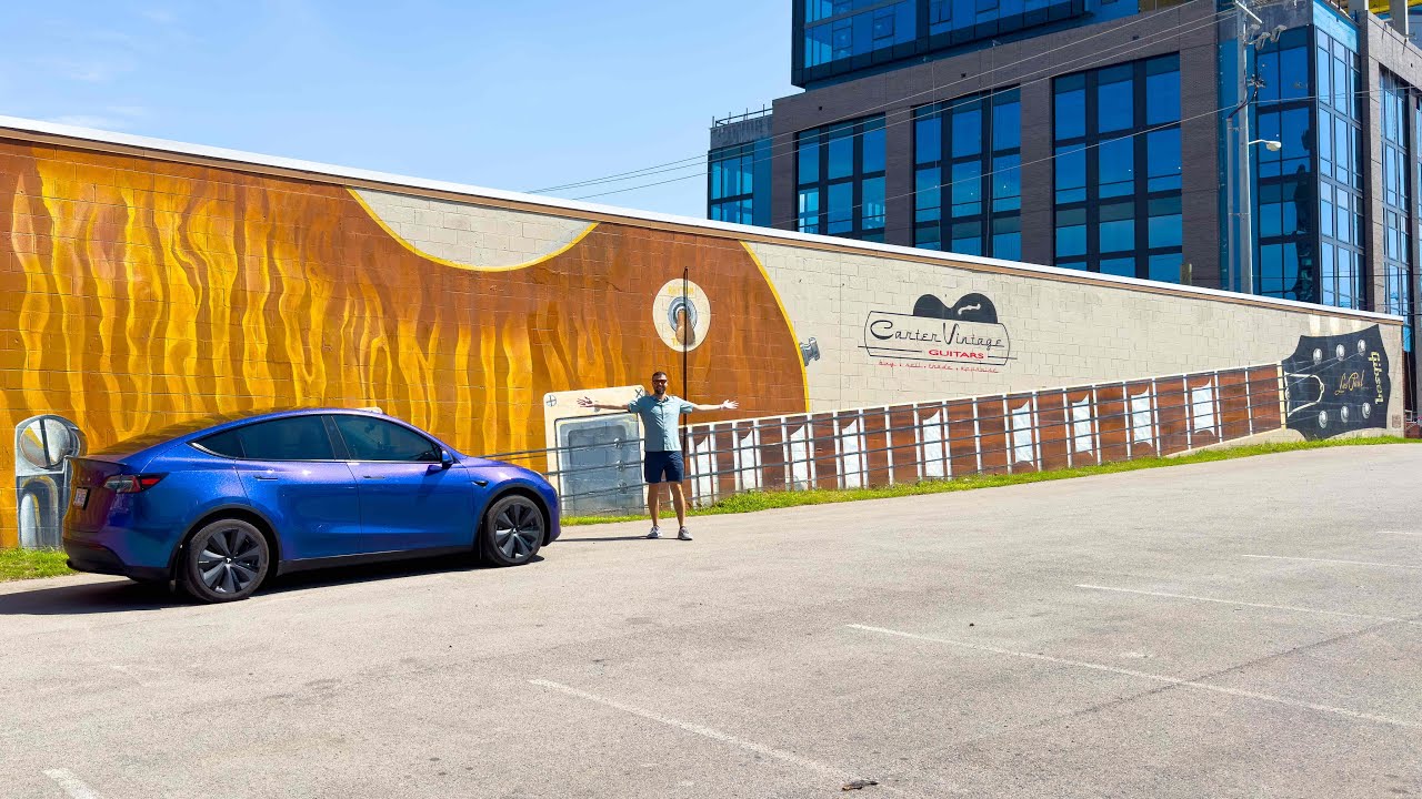 900 Mile Weekend Road Trip To Nashville For Luke Bryan Concert In Base Tesla Model Y AWD (4680)