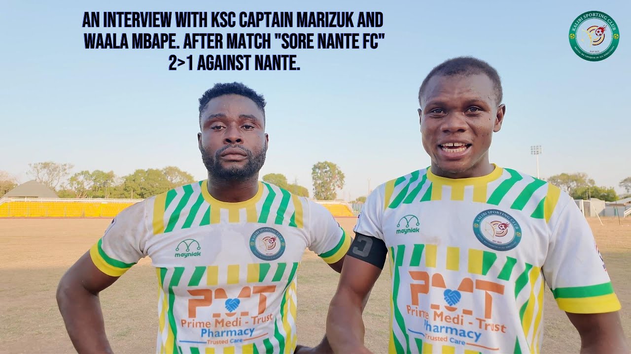 AN INTERVIEW WITH THE CAPTAIN OF KSC MARIZUK AND WAALA MBAPE AFTER THE MATCH.
