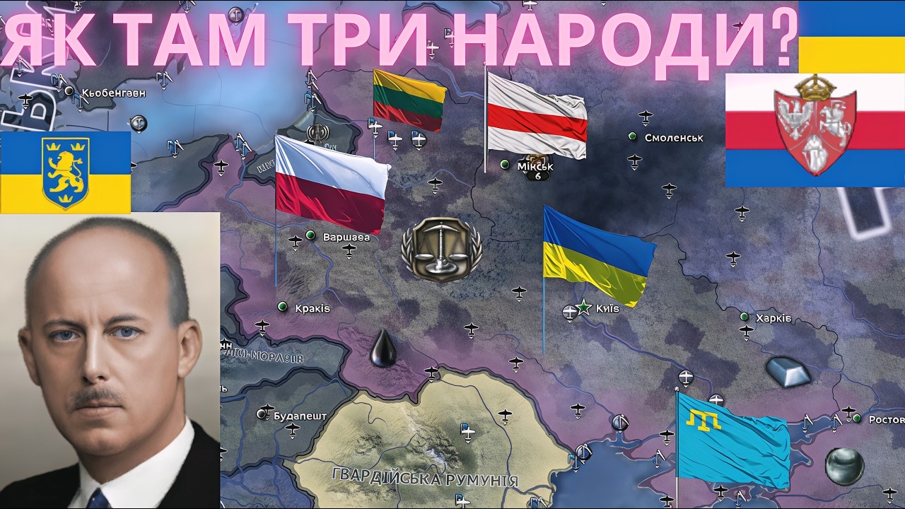 ЯК ТАМ УКРАЇНА НА ШЛЯХУ КРАЇНИ ТРЬОХ НАРОДІВ В Hearts of Iron IV