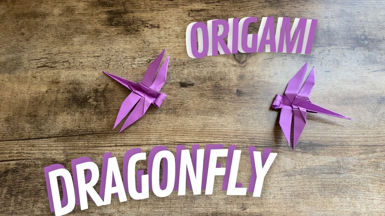 EASY DRAGONFLY ORIGAMI STEP BY STEP | HOW TO MAKE PAPER ORIGAMI DRAGONFLY | DIY DRAGONFLY ORIGAMI
