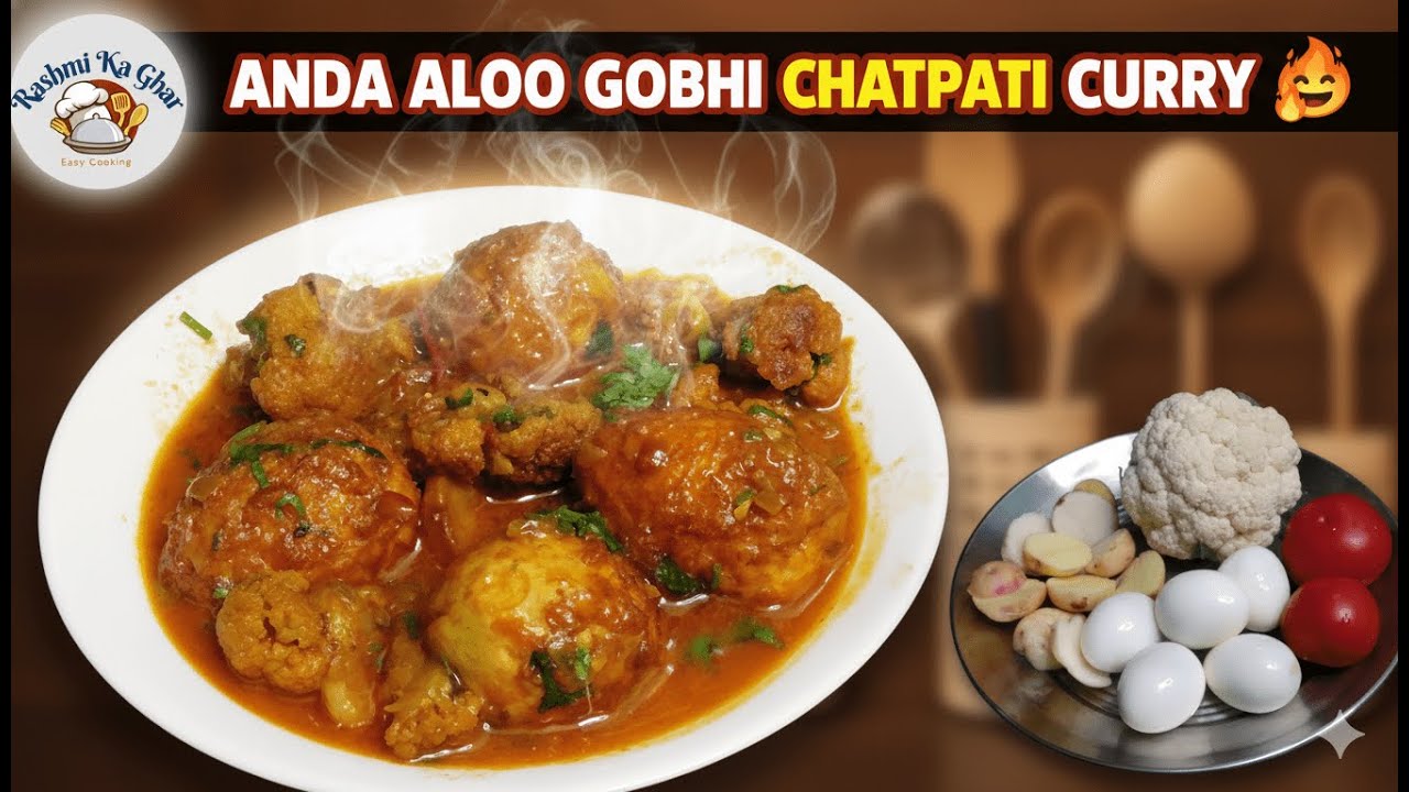 Anda Aloo Gobhi Ki Chatpati Spicy Curry Recipe Jhatpat Tarike Se | Rashmi Ka Ghar