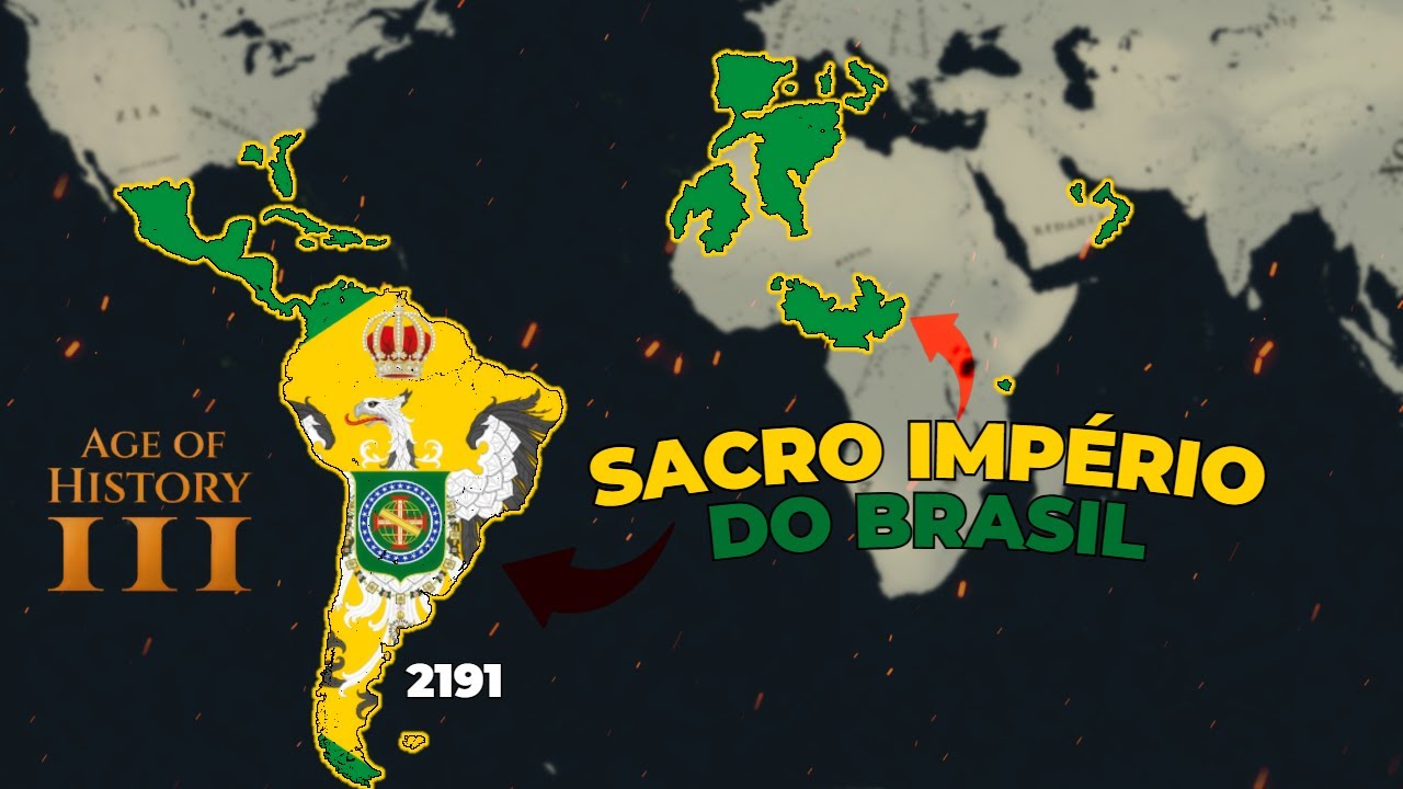 AGE OF HISTORY 3 | Tankando DUAS Guerras Mundiais com o Império do BRASIL! 🔥🛡️