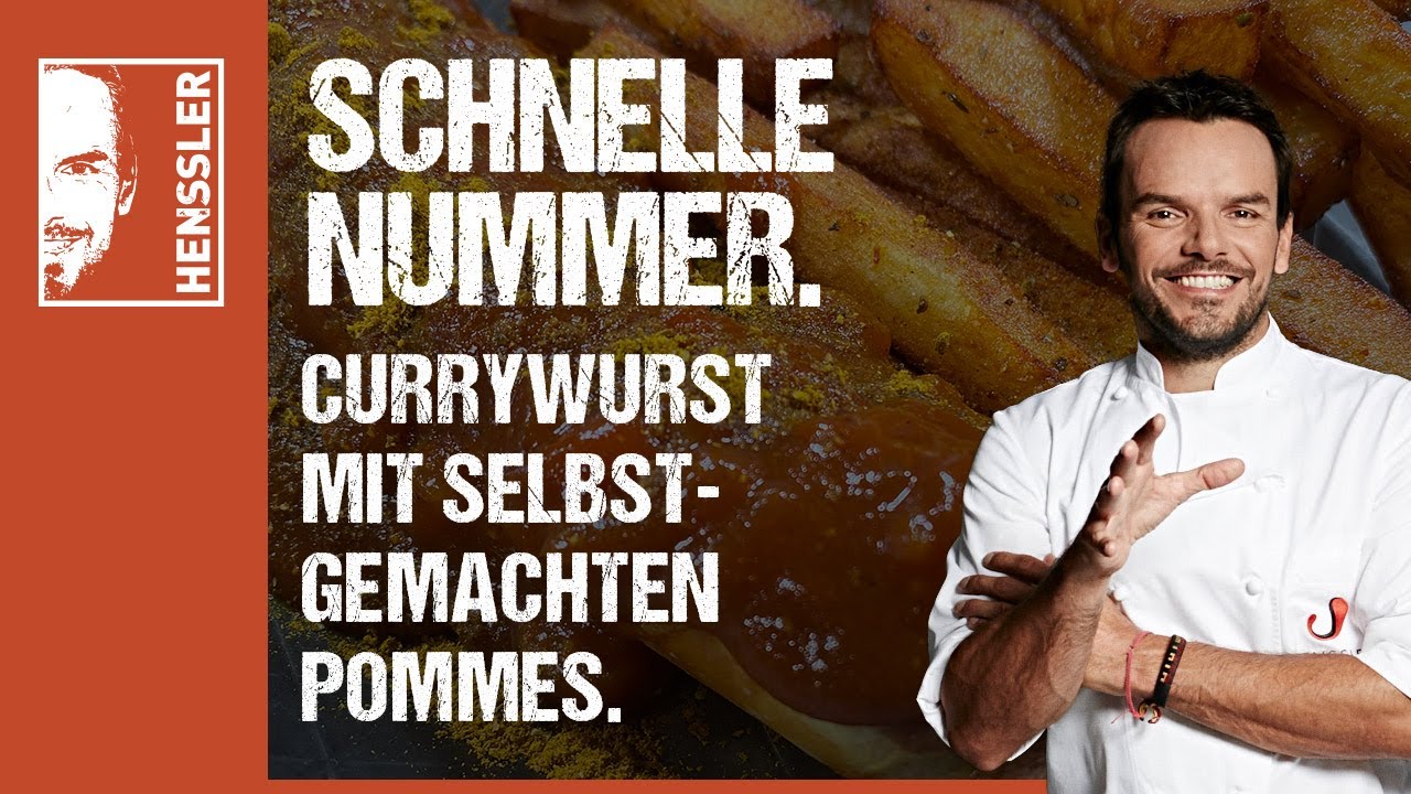 Schnelles Currywurst mit selbstgemachten Pommes-Rezept aka 