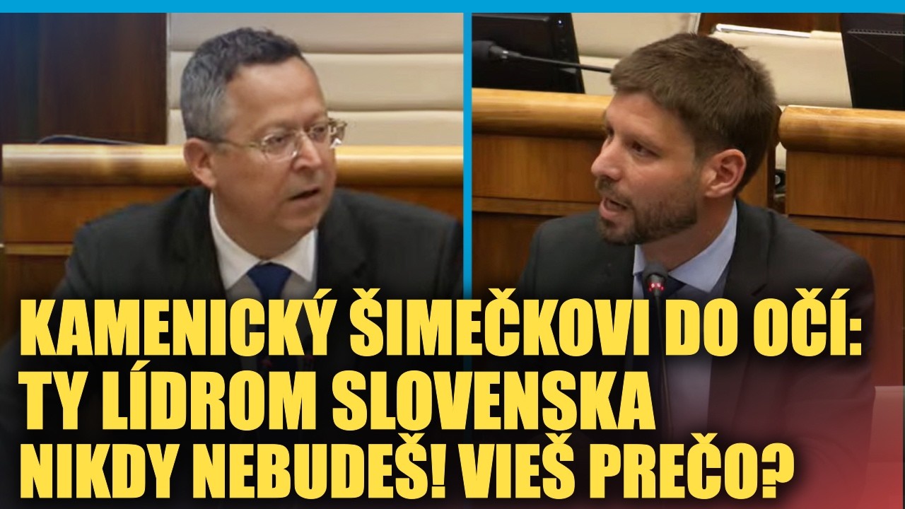 Kamenick&yacute; ROZBIL &Scaron;imečkov sen na kusy, opoz&iacute;cia z&uacute;falo vykrikovala