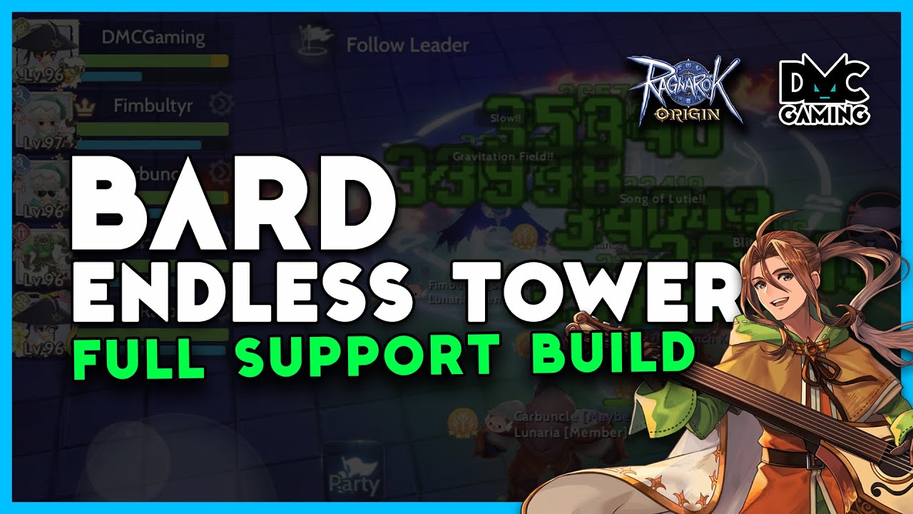 RAGNAROK ORIGIN GLOBAL | ENDLESS TOWER | BARD FULL SUPPORT BUILD