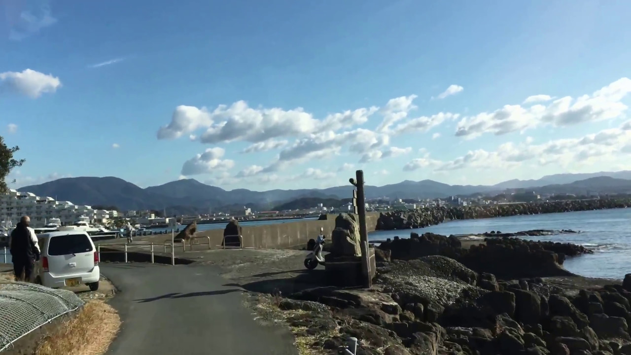 田辺（和歌山県）目良交差点ー天神崎ー田辺漁港　一往複
