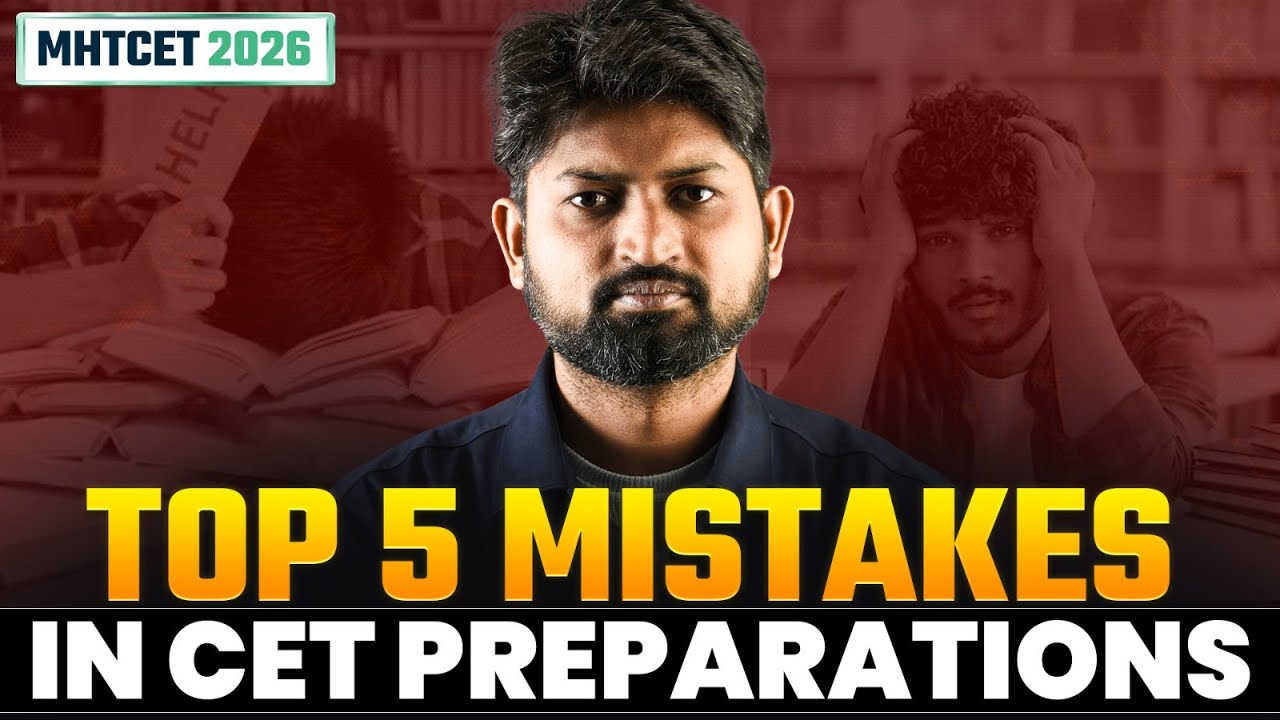 Top 5 Mistakes to Avoid in MHT CET 2026 by Ankush Sir  | Score Better with Smart Prep | GanitAnk