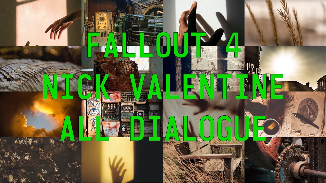 Fallout 4 Nick Valentine - All Dialogue (cut content included)