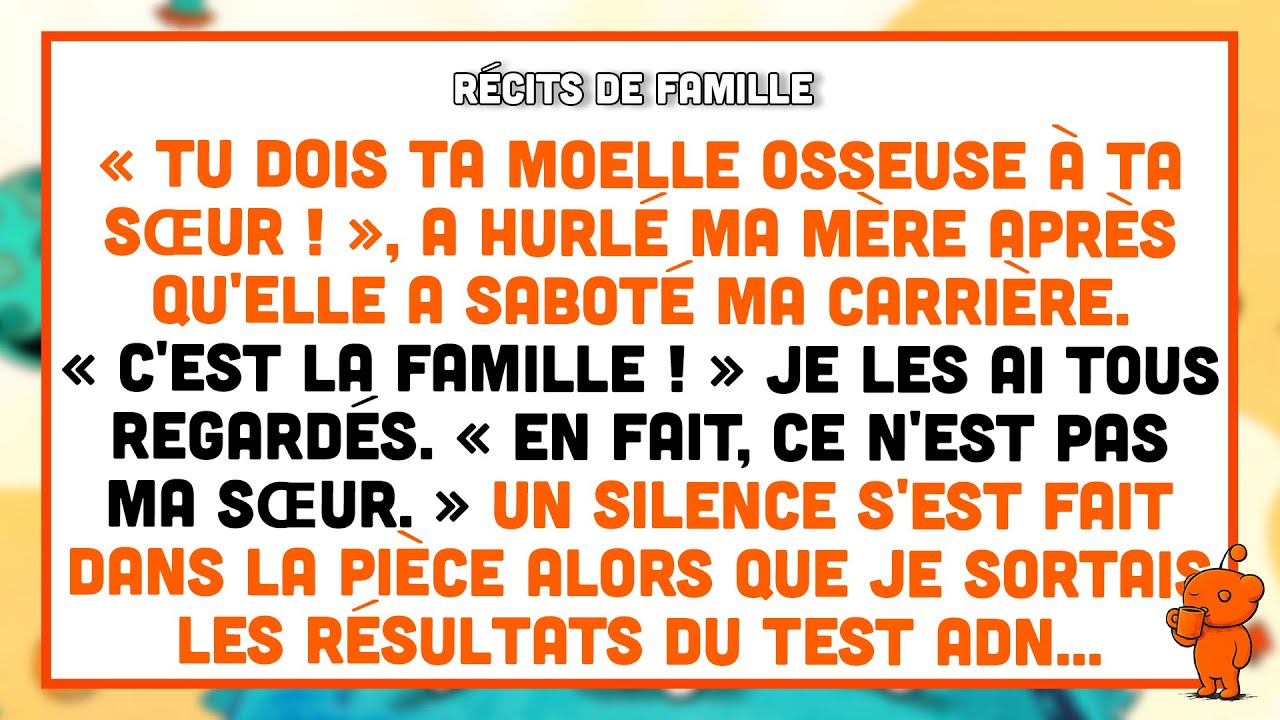 Ce n'est pas ma sœur : J'ai refusé de donner ma moelle osseuse après qu'elle a ruiné ma carrière.