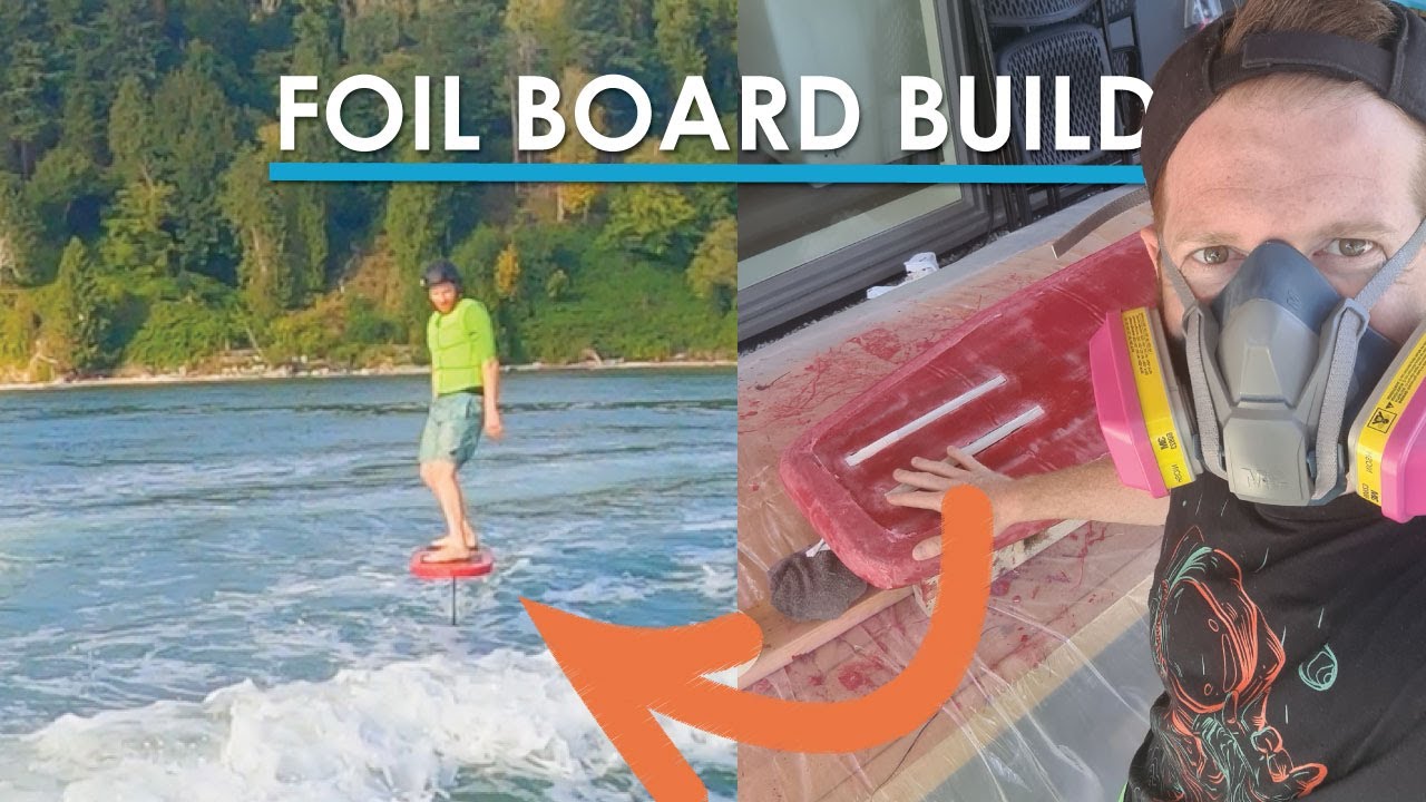 How to Build a Foil Board & FIRST RIDE! (in 3 minutes)