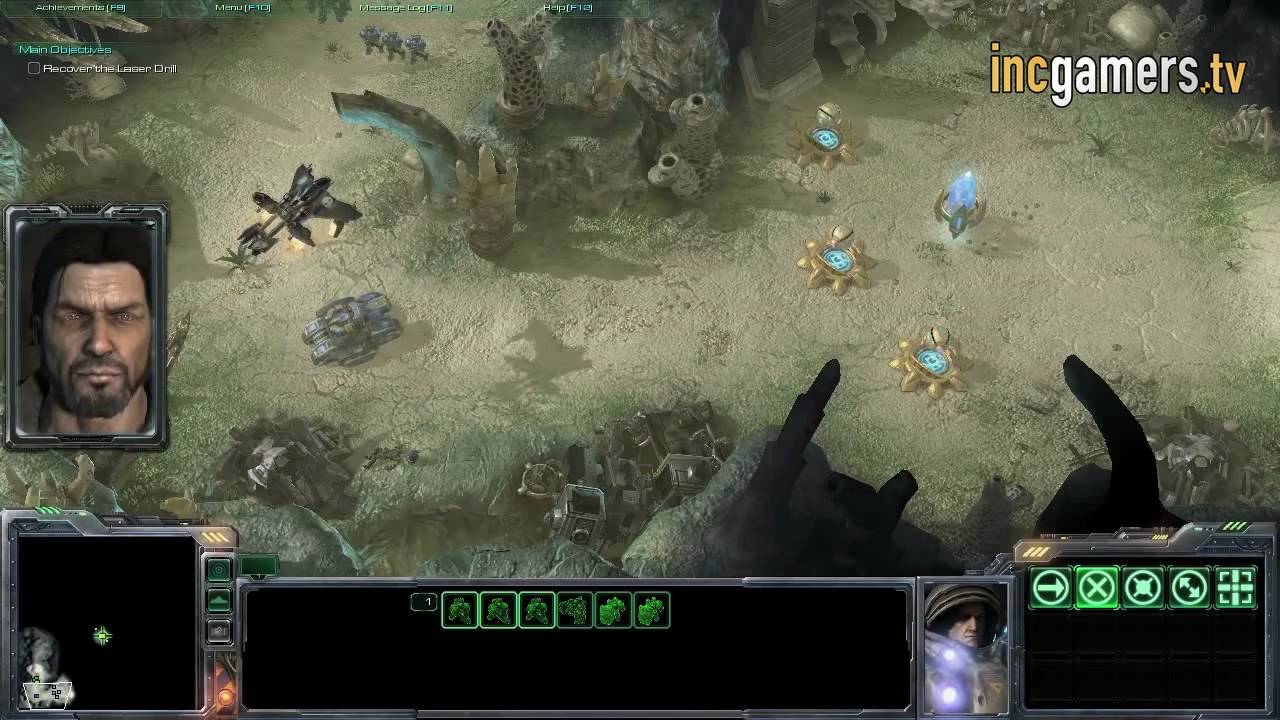 [HD] StarCraft 2 Single Player Gameplay - Voice Walkthrough