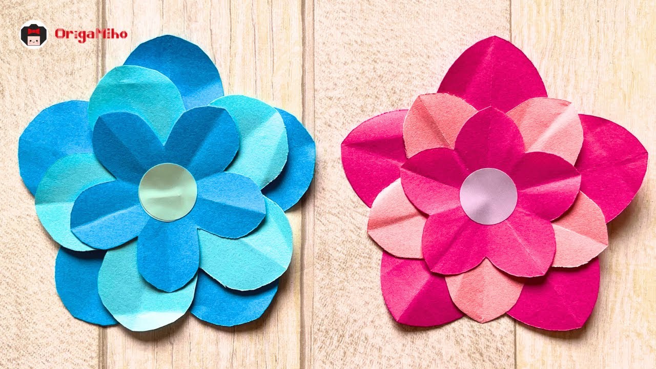 EASY Paper Flowers | How to make very easy paper flowers | Sticky Note Origami | DIY Paper Flower