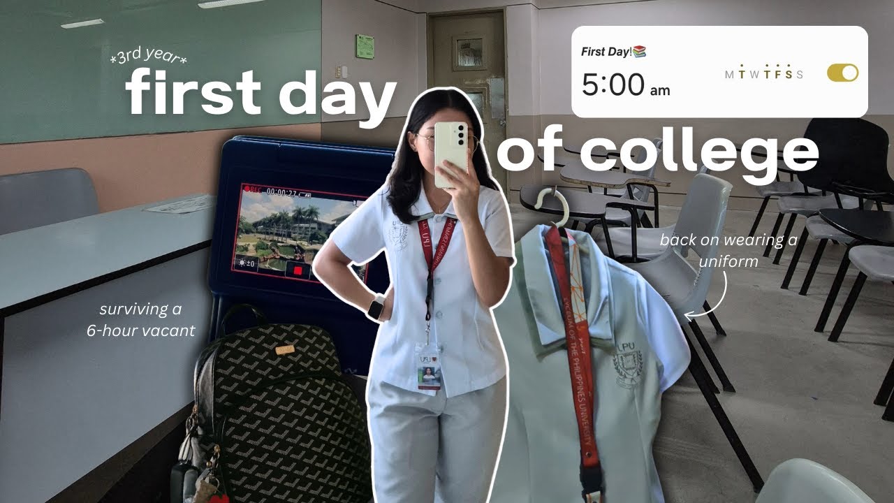 UNI VLOG | 5AM morning routine, day in my life as a Marketing Student at LPU - Cavite | Lovely B
