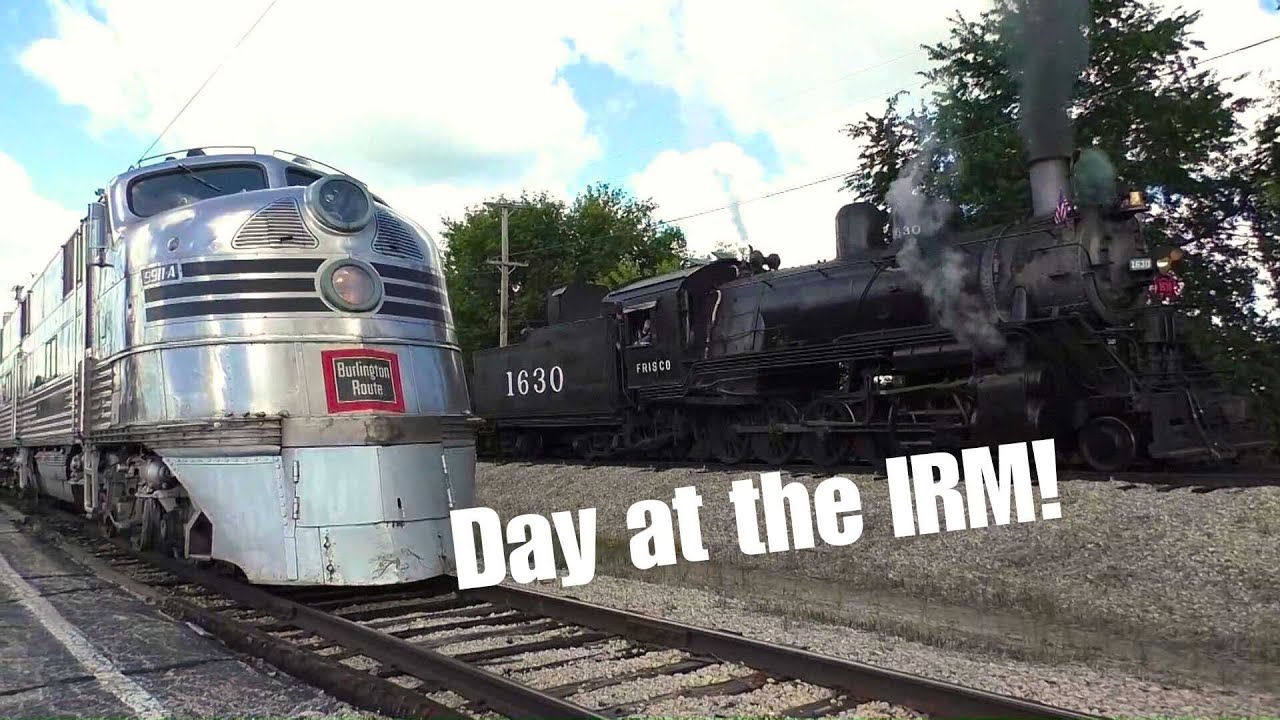 Spending a day it the Illinois Railway Museum (IRM) with Frisco 1630 and much more!