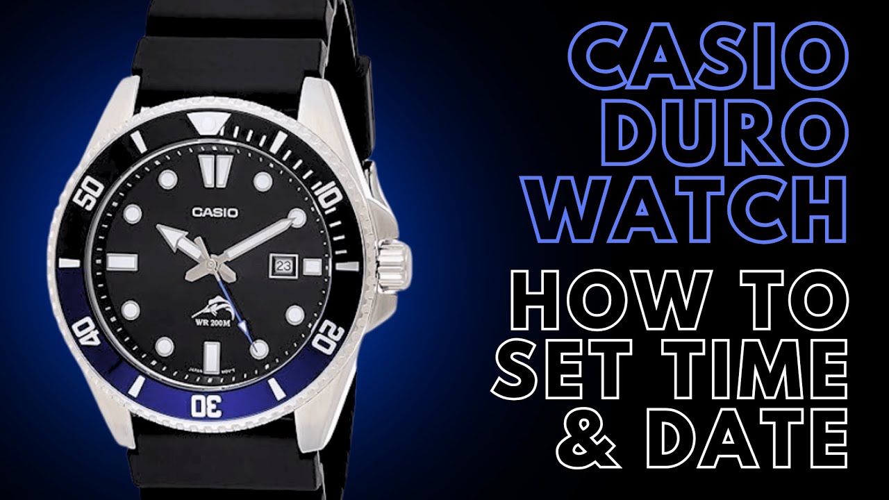 Как установить время и дату на часах Casio Duro MDV-106
